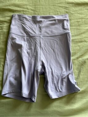 Purple all in motion biker shorts